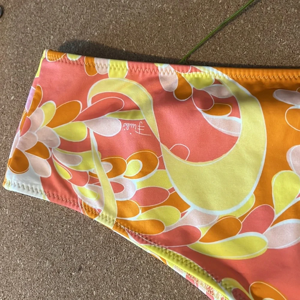 Emilio Pucci Yellow and Pink Bikini Swim
